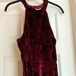 Velvet evening dress